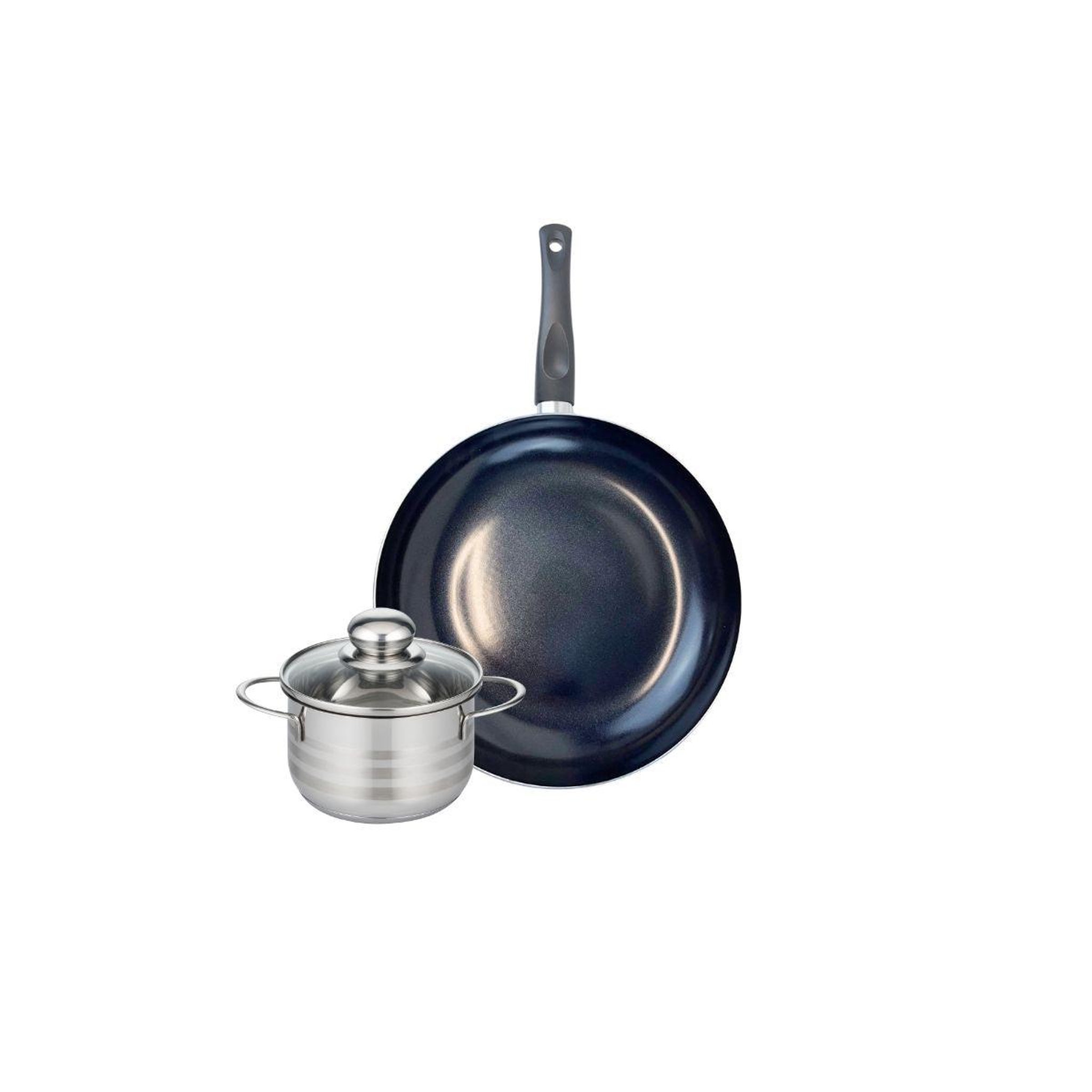 ELO Ensemble de 1 poêle de cuisson 28 cm et 1 faitout 14 cm elo prima brillant