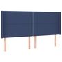 Voir la diapositive 3 : VIDAXL Tete de lit a LED Bleu 203x16x118/128 cm Tissu