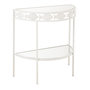 Voir la diapositive 1 : Paris Prix Console en Métal  Poisson  80cm Blanc