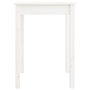 Voir la diapositive 3 : VIDAXL Table a manger Blanc 55x55x75 cm Bois massif de pin