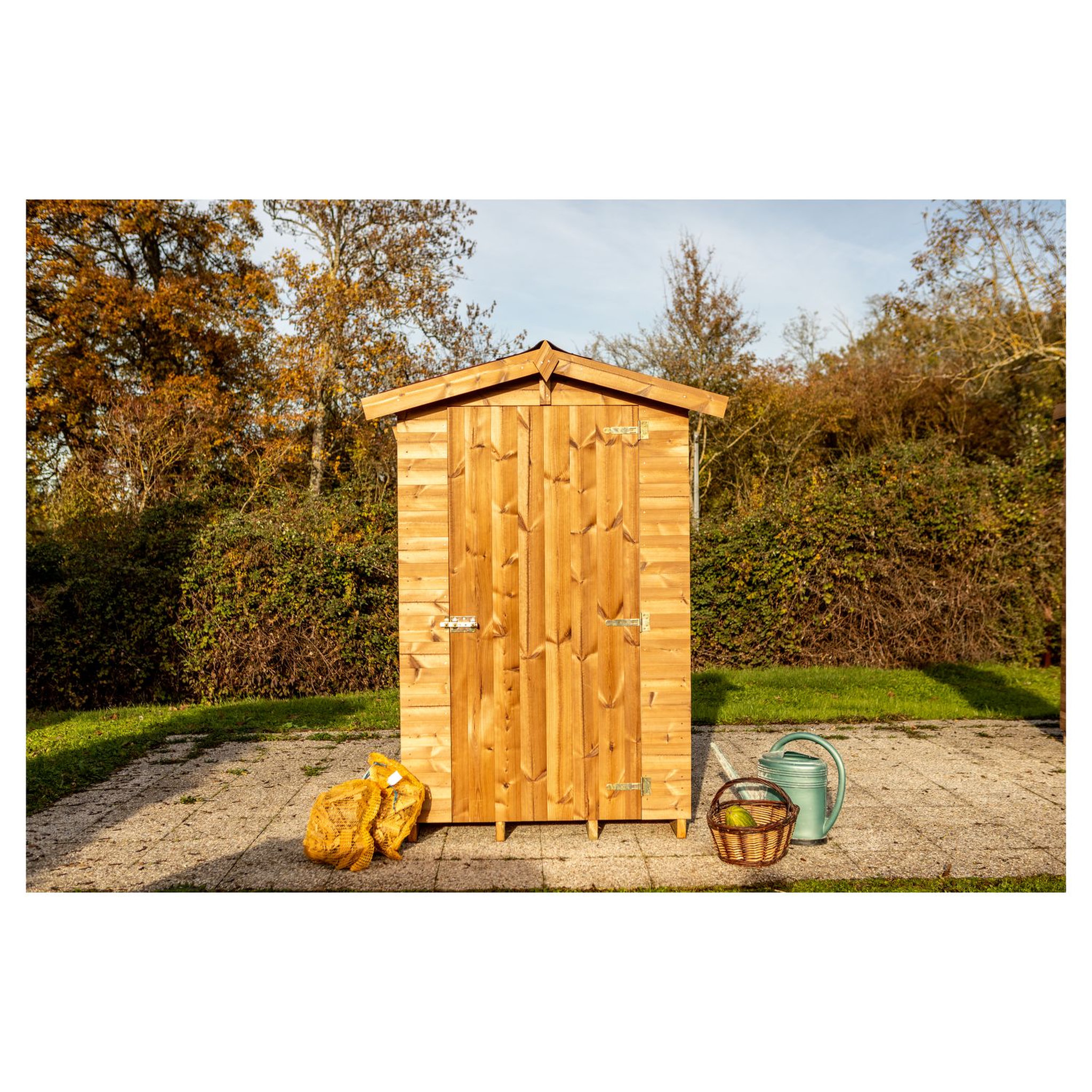Voir la diapositive 4 : Habrita Abri de jardin bois - Autoclavé - 1,96m²