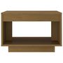 Voir la diapositive 4 : VIDAXL Table basse marron miel 50x50x33,5 cm bois de pin massif