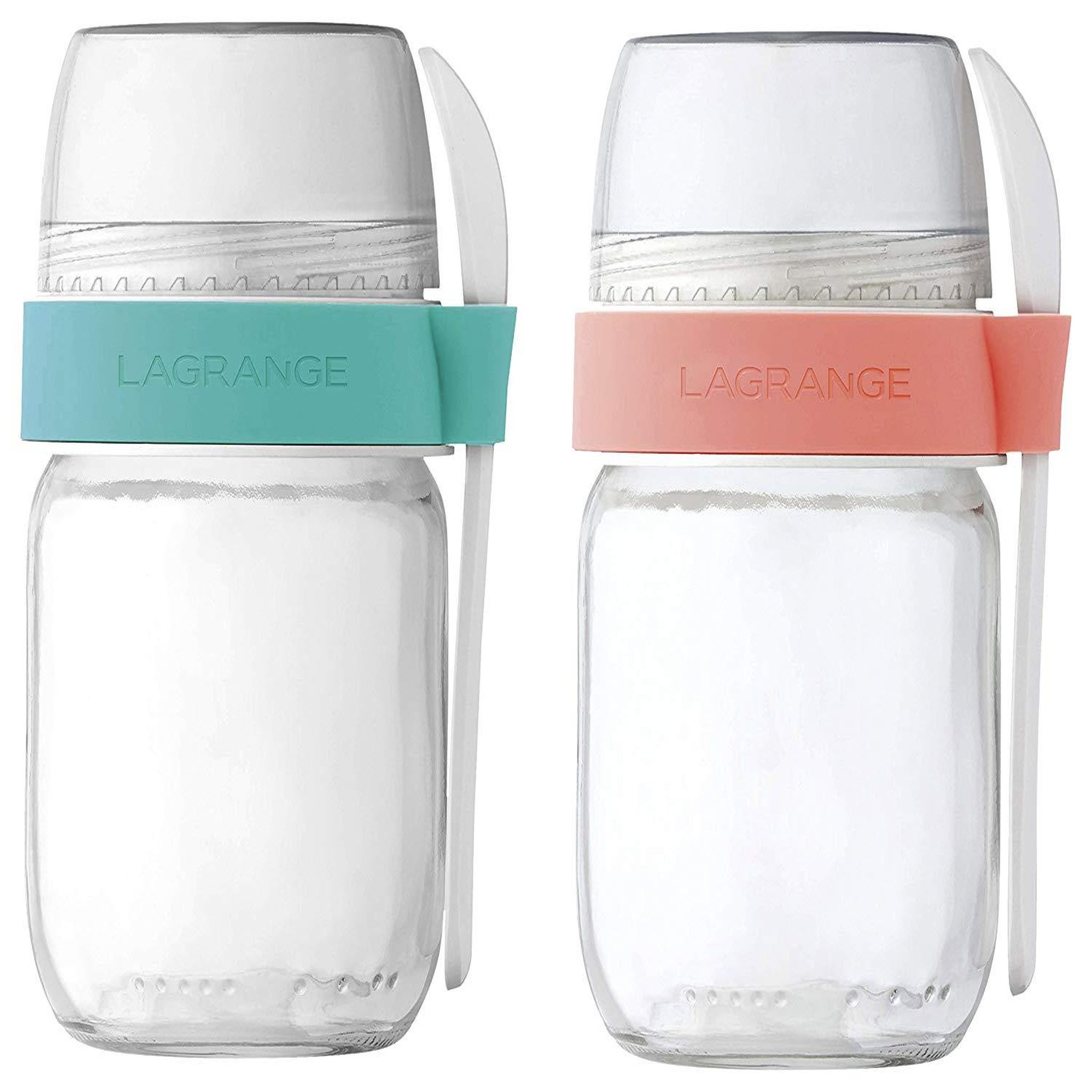 LAGRANGE Lot de 2 pots en verre pour yaourtière - 440402