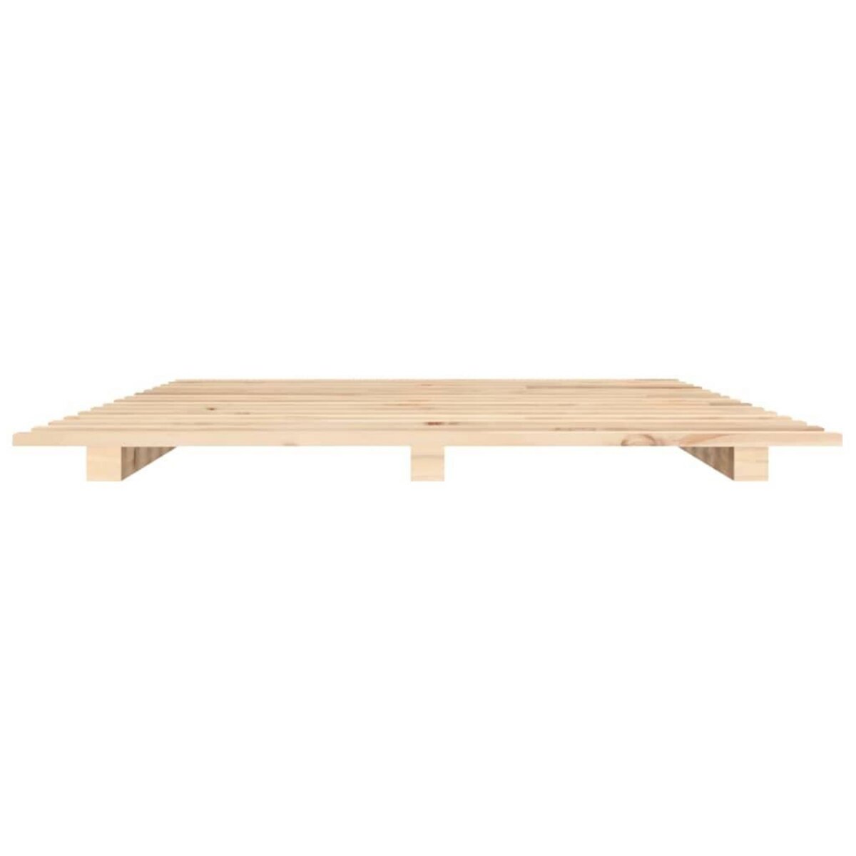 VIDAXL Cadre de lit sans matelas 140x200 cm bois massif de pin