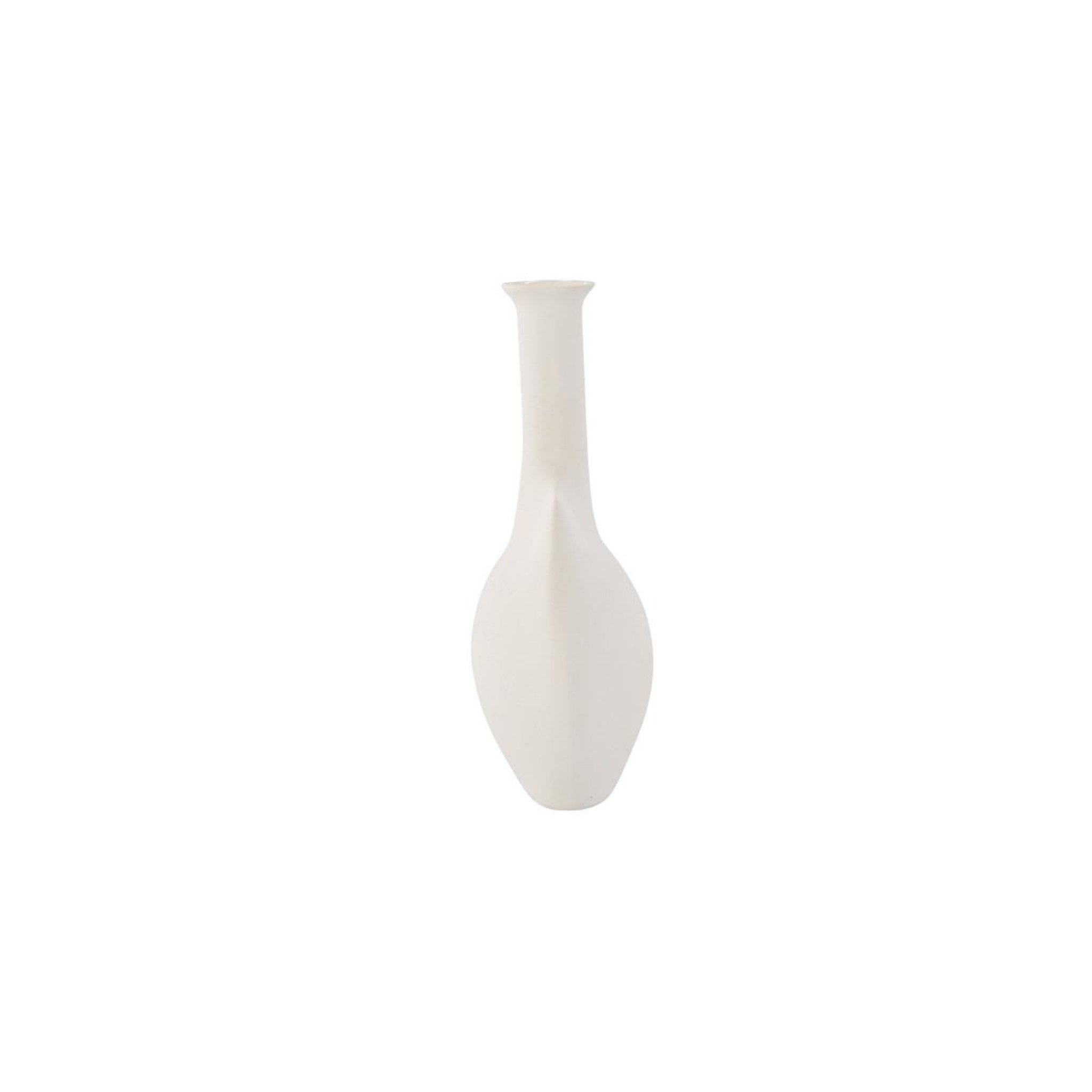Voir la diapositive 2 : Paris Prix Vase design en céramique  madison  22cm blanc cassé