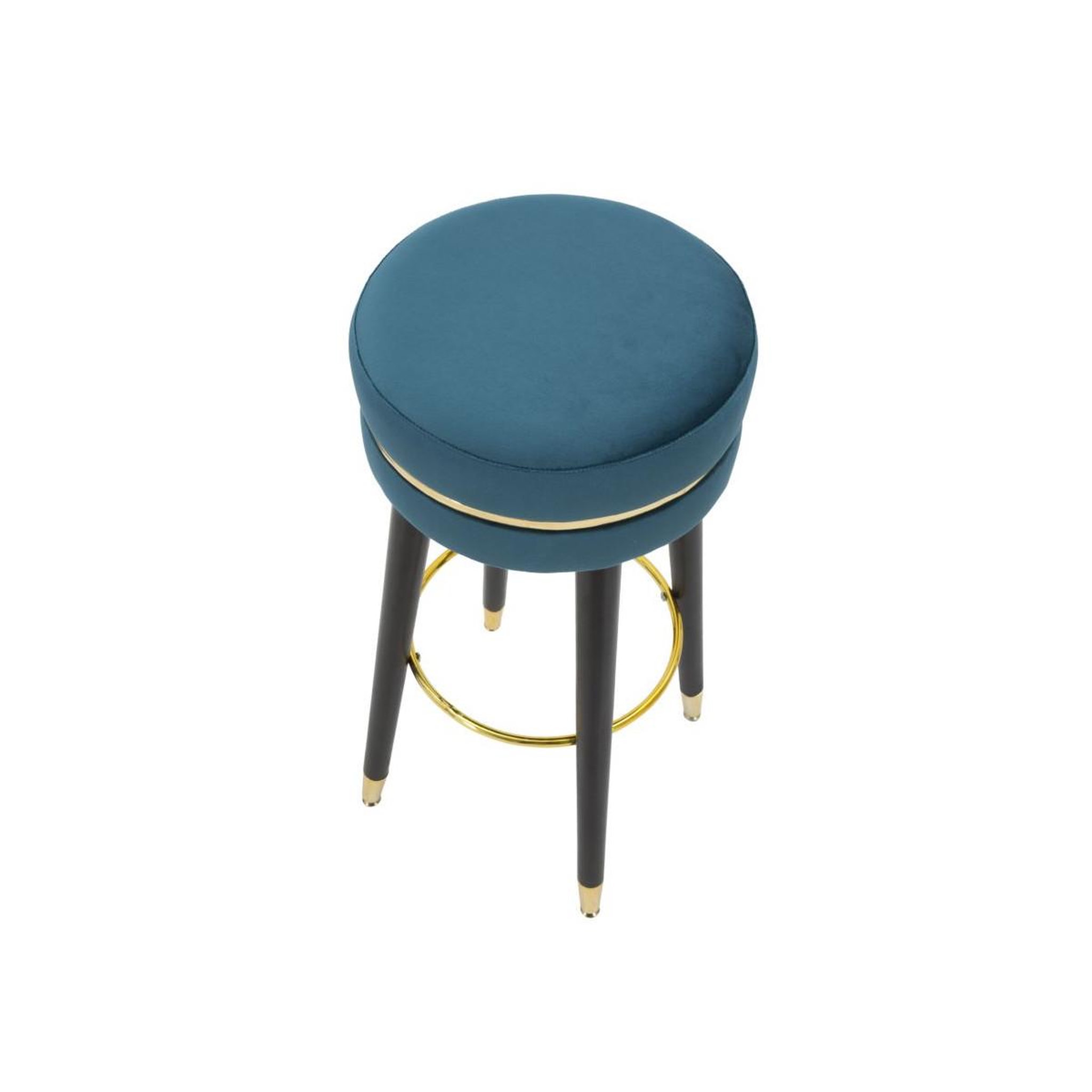 Voir la diapositive 3 : Paris Prix Tabouret de bar design  paris  74cm bleu & or