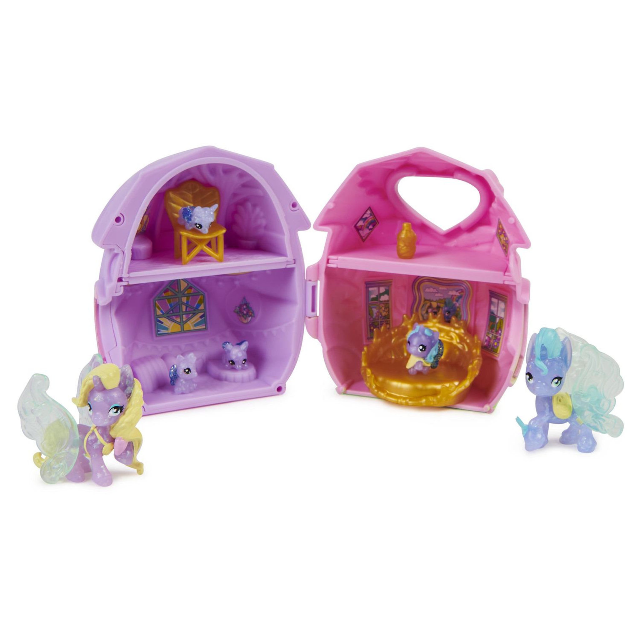 Voir la diapositive 4 : SPIN MASTER Playset Maison 4 Famille Surprise Saison 2 Hatchimals