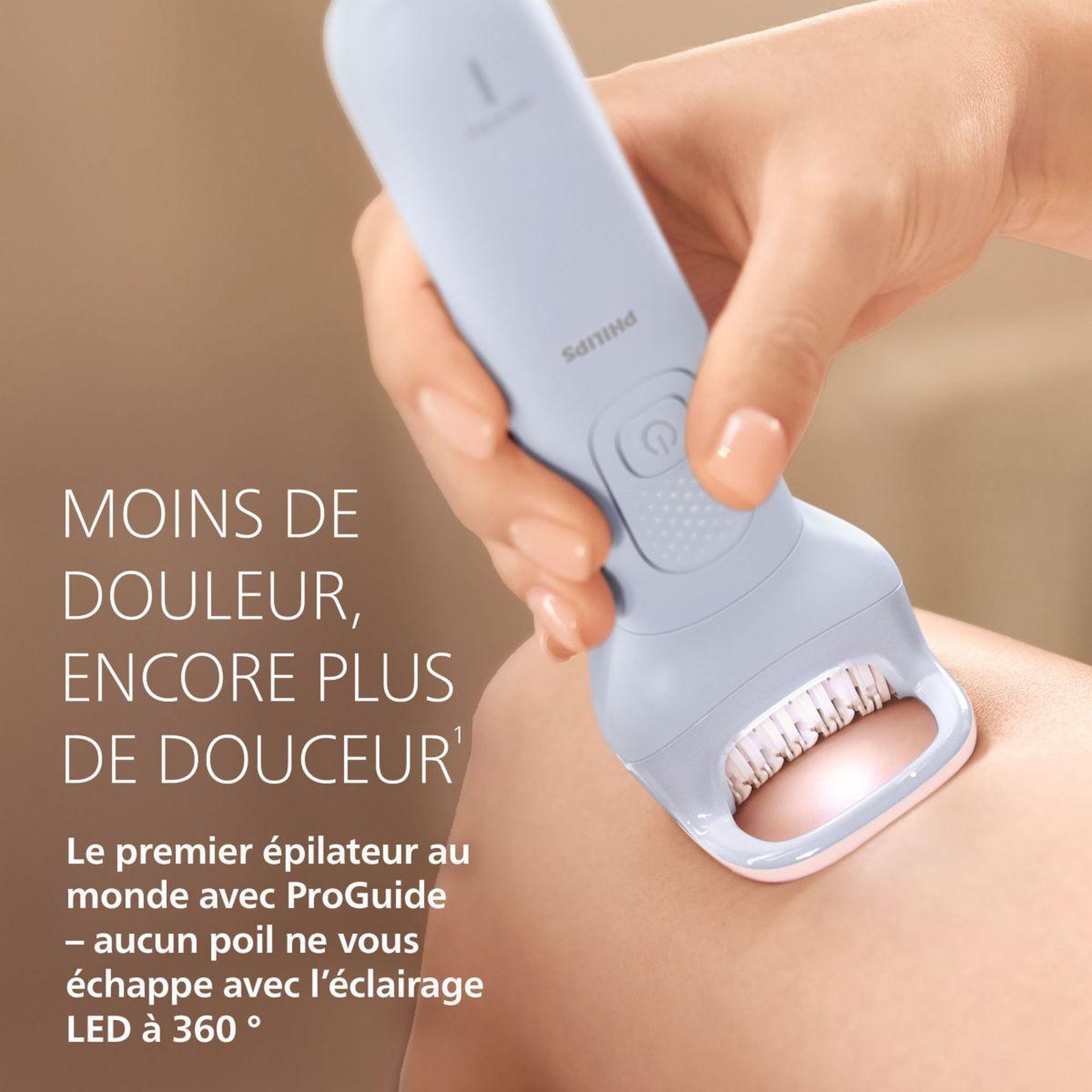 Voir la diapositive 3 : Philips Epilateur électrique BRE711/00 série 8000