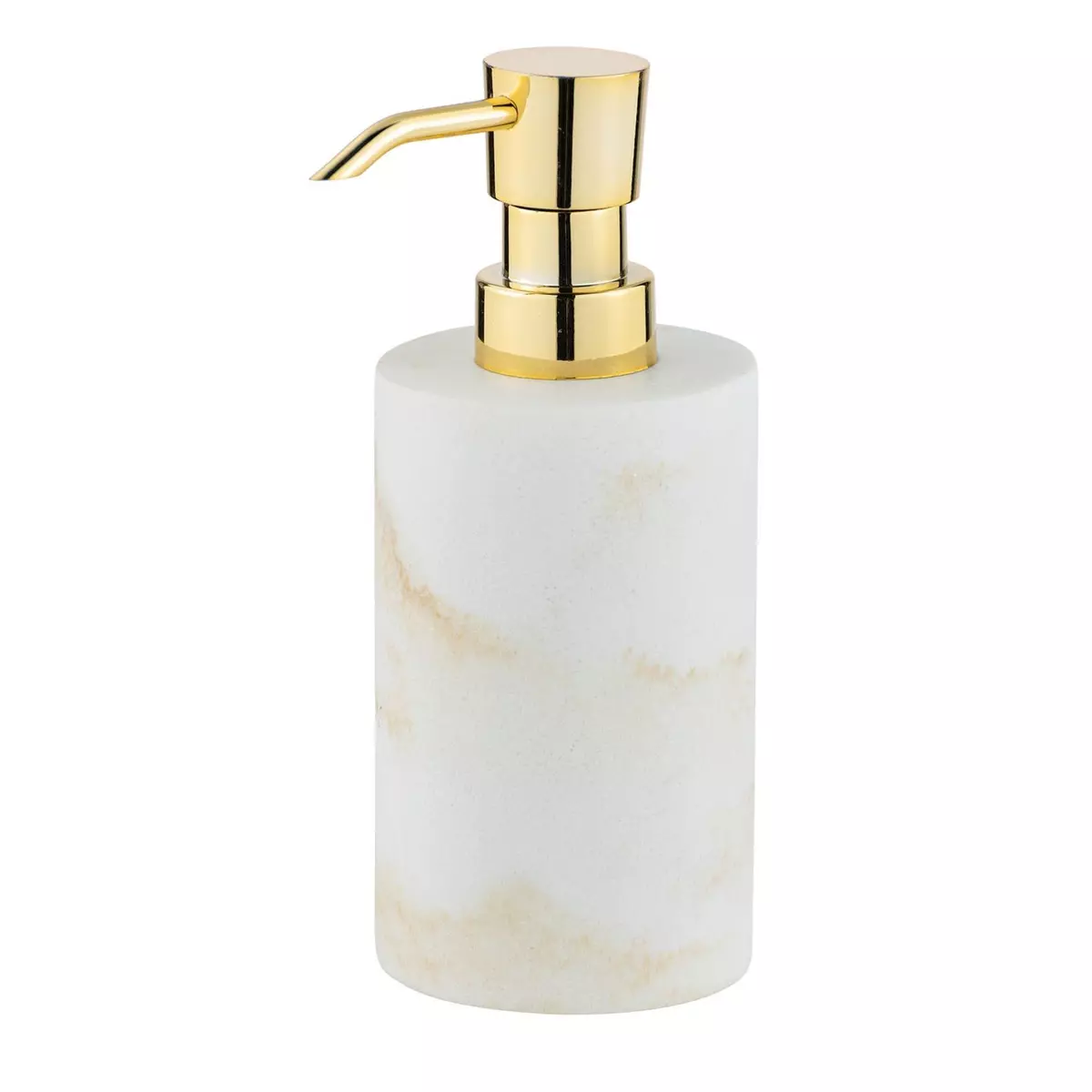 Wenko Distributeur de savon design marbre Odos - Blanc