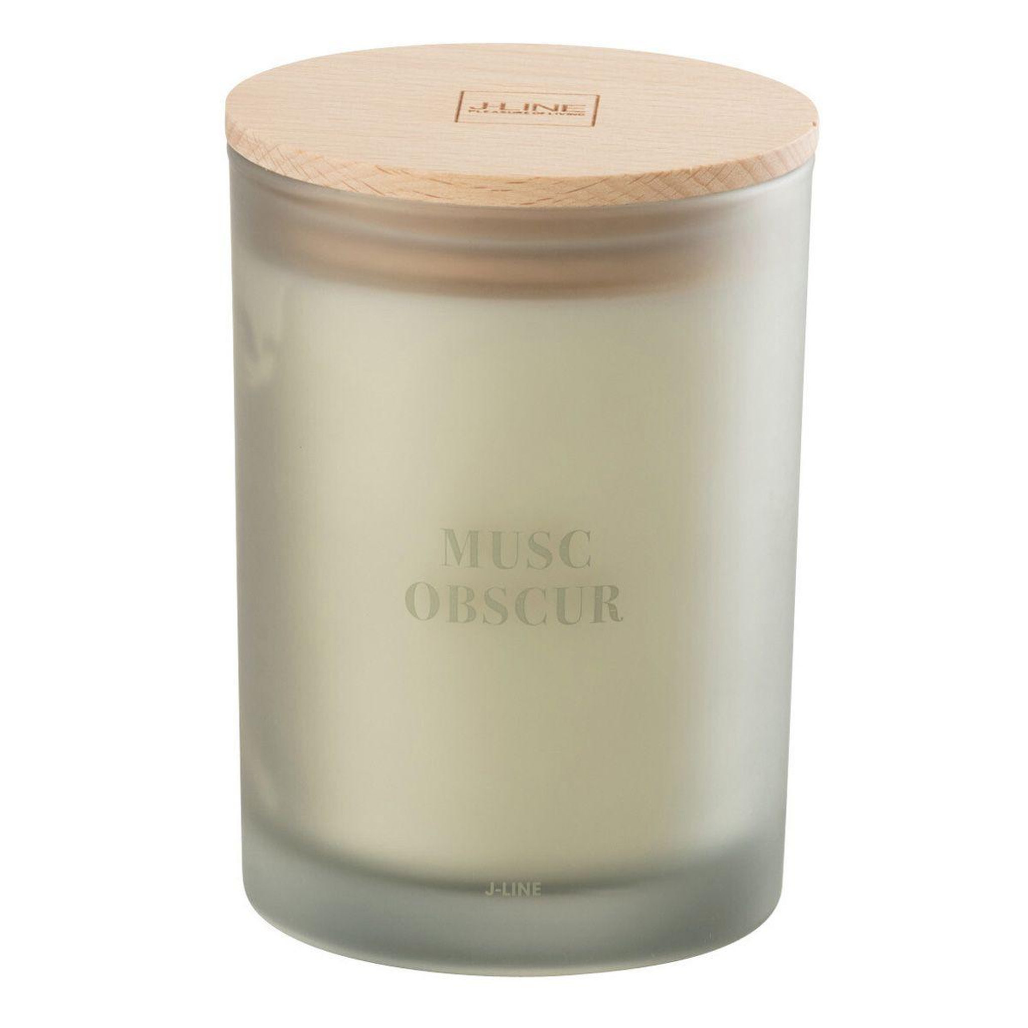 J-LINE Bougie parfumée  accords essentiels  12cm musc obscur