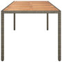 Voir la diapositive 4 : VIDAXL Table de jardin Gris 250x100x75 cm Resine tressee