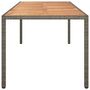 Voir la diapositive 4 : VIDAXL Table de jardin Gris 250x100x75 cm Resine tressee