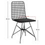 Voir la diapositive 5 : CONCEPT USINE Ensemble repas table et chaises industriel bois et noir SQUARE