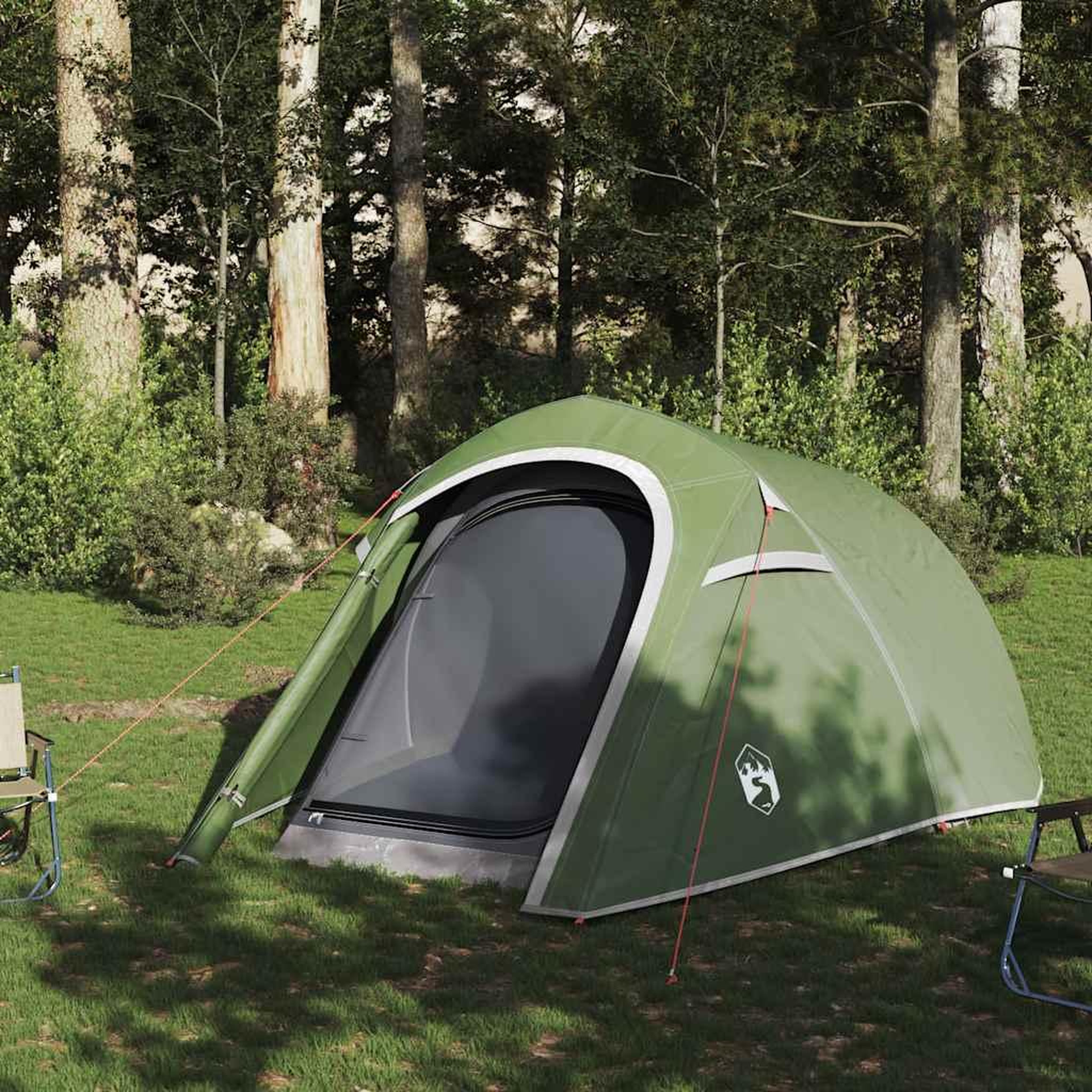 Voir la diapositive 3 : VIDAXL Tente de camping tunnel 3 personnes vert impermeable