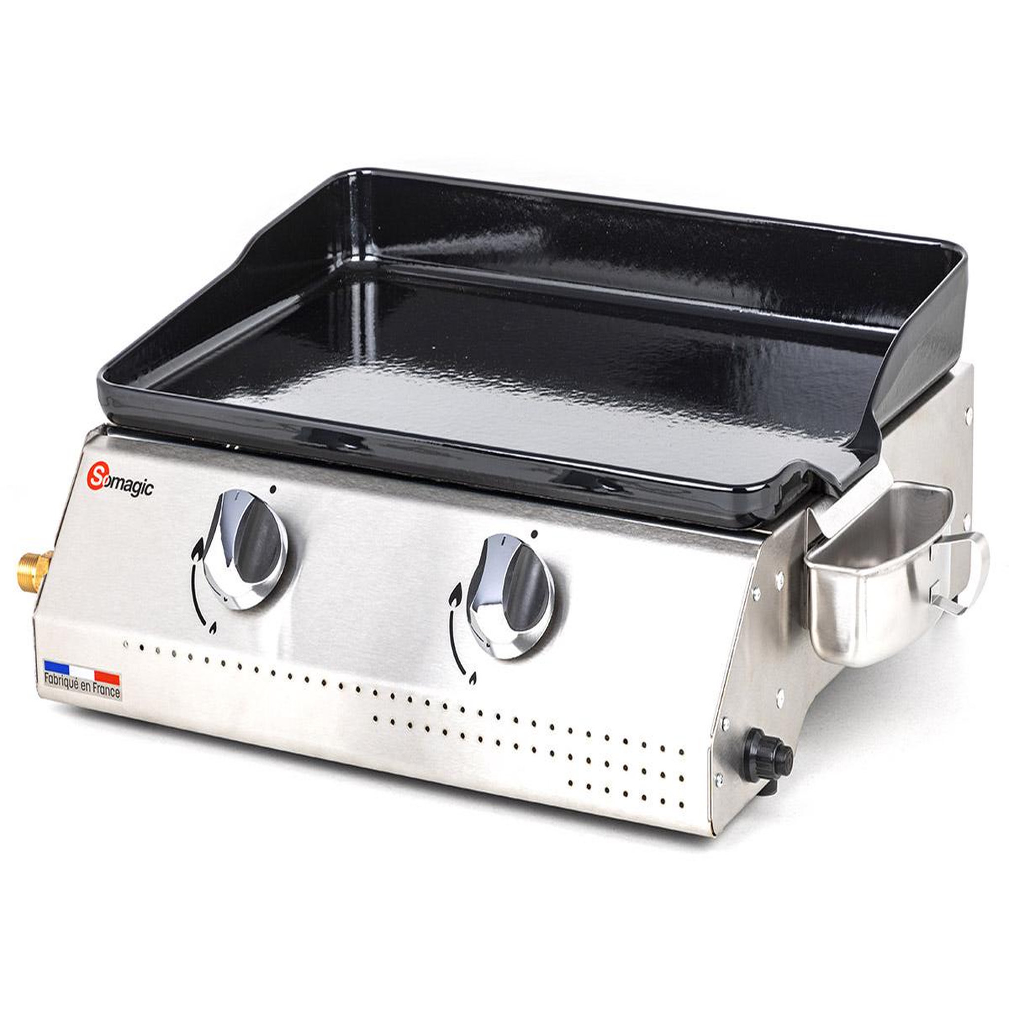 Voir la diapositive 3 : SOMAGIC Plancha gaz 2 brûleurs Vera 200 - Somagic