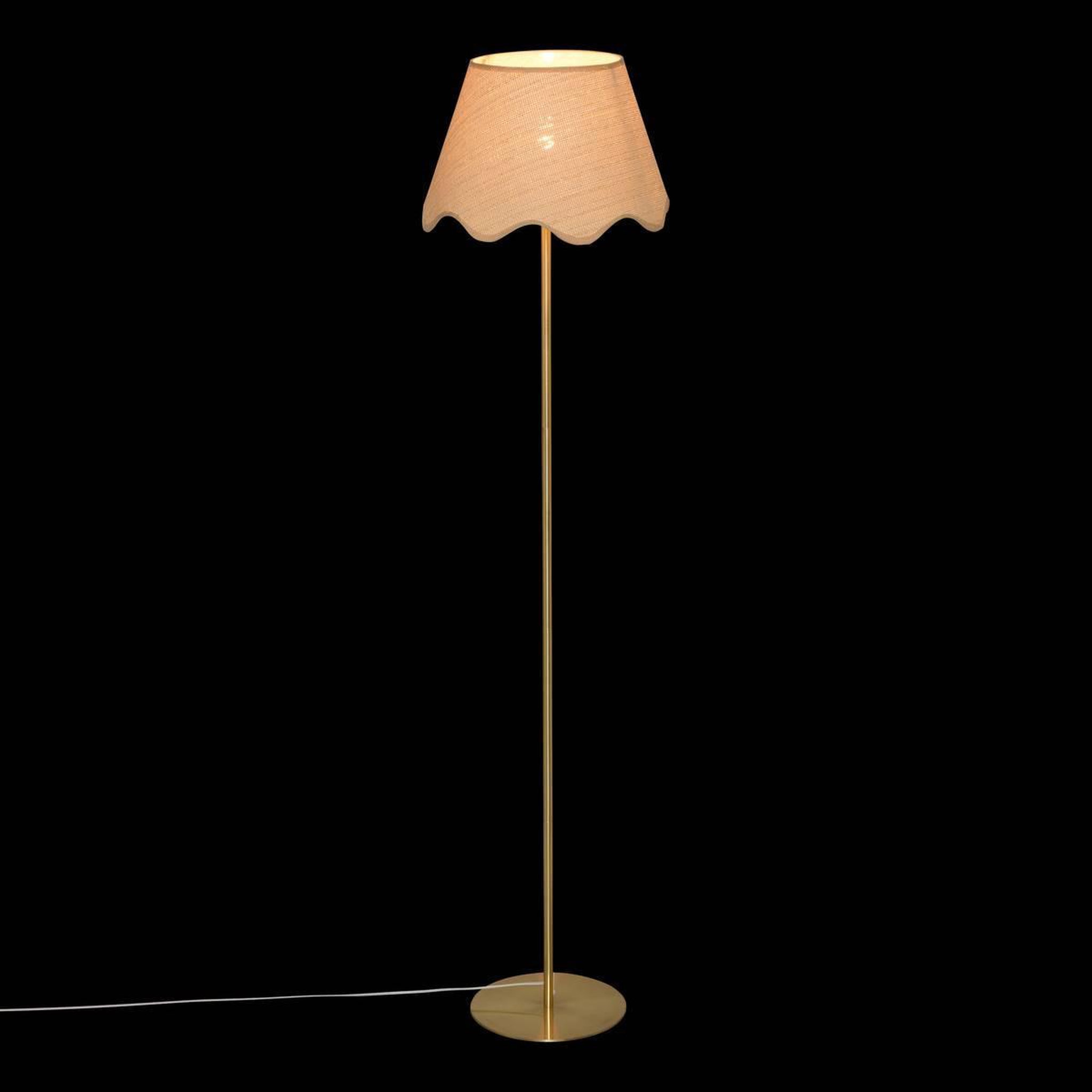 Voir la diapositive 6 : ATMOSPHERA Pied de lampadaire en métal  galia  133cm doré