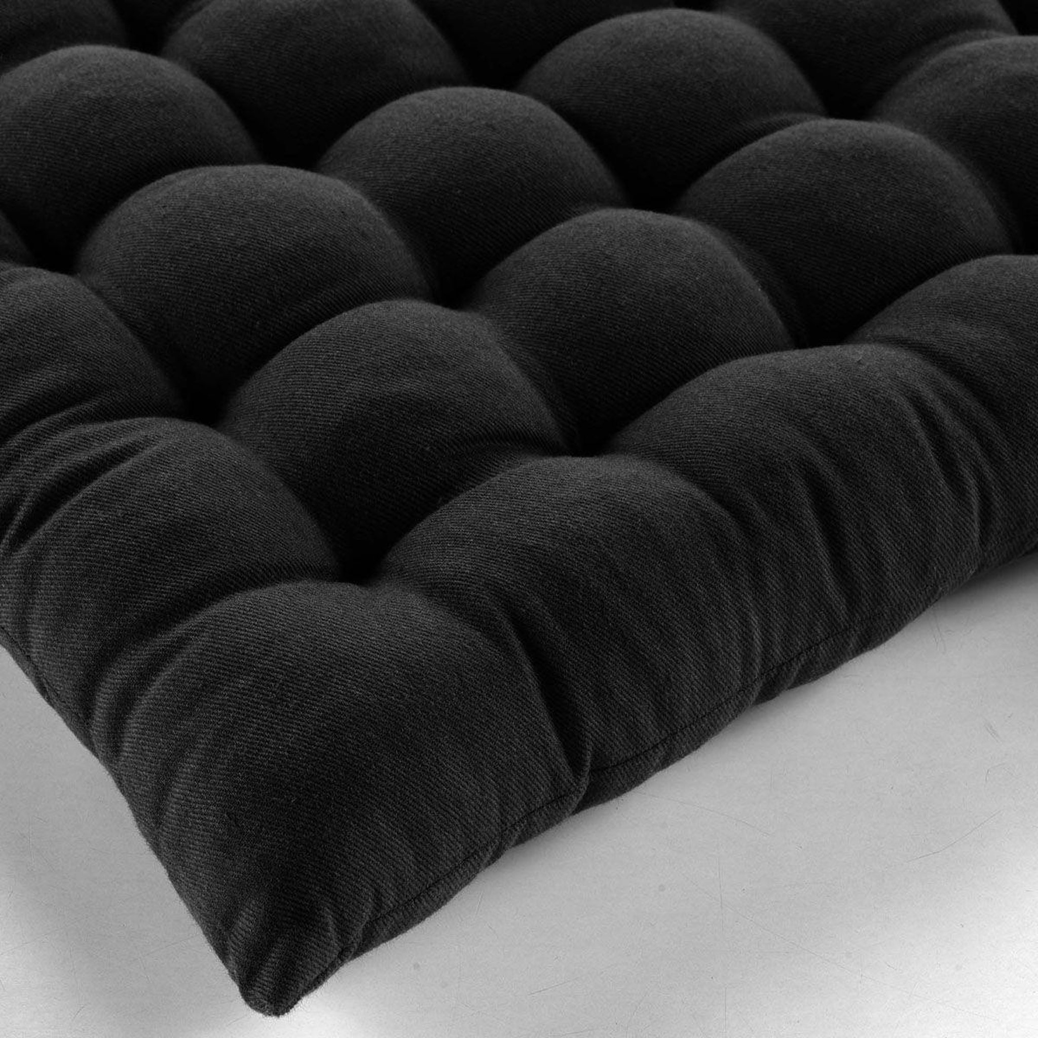 Voir la diapositive 3 : Douceur d'Intérieur Coussin de Chaise  Twily  38x38cm Noir