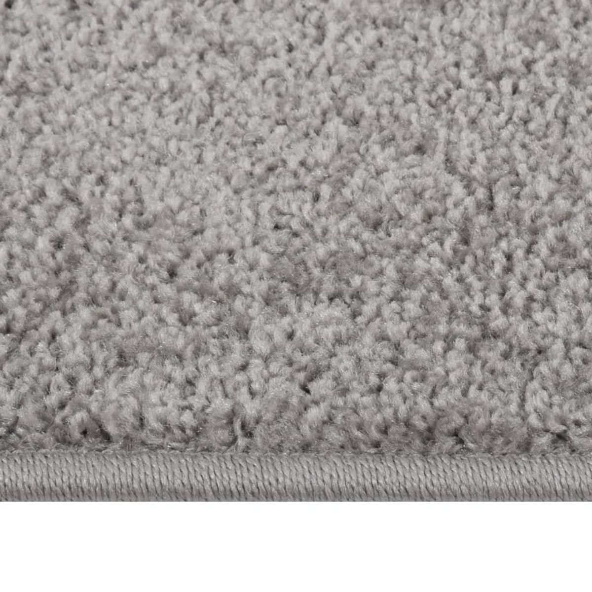 VIDAXL Tapis a poils courts 160x230 cm Gris