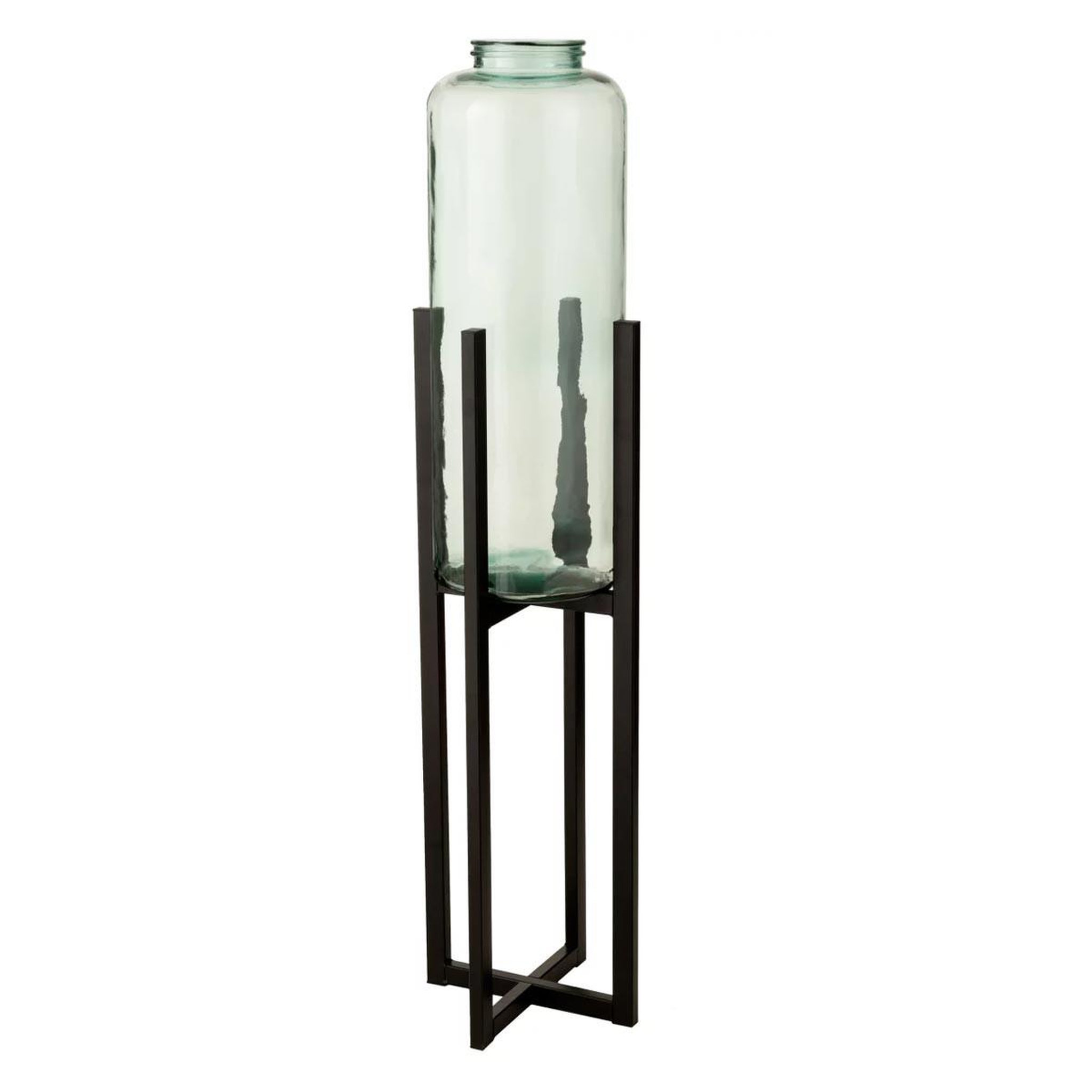 Voir la diapositive 2 : J-LINE Support pour cache-pot & panier  elsa  95cm noir
