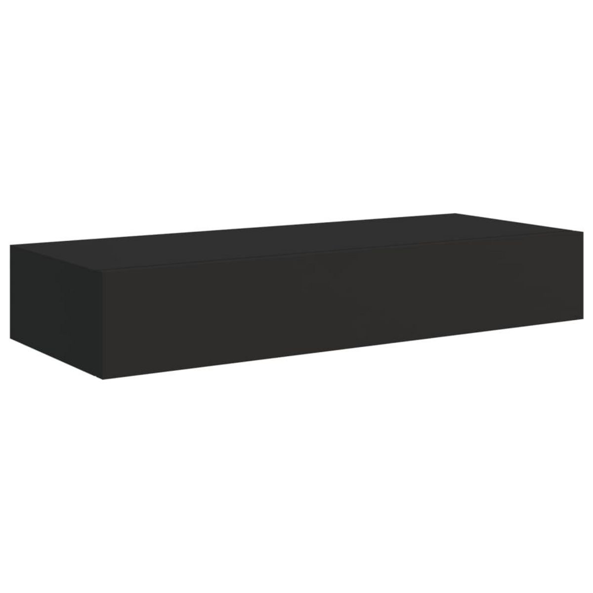 VIDAXL Etagere a tiroir murale Noir 60x23,5x10 cm MDF