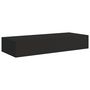 Voir la diapositive 2 : VIDAXL Etagere a tiroir murale Noir 60x23,5x10 cm MDF
