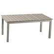 ELIXIR Table de jardin extensible 175/220/265x100cm aluminium gris BASTIA