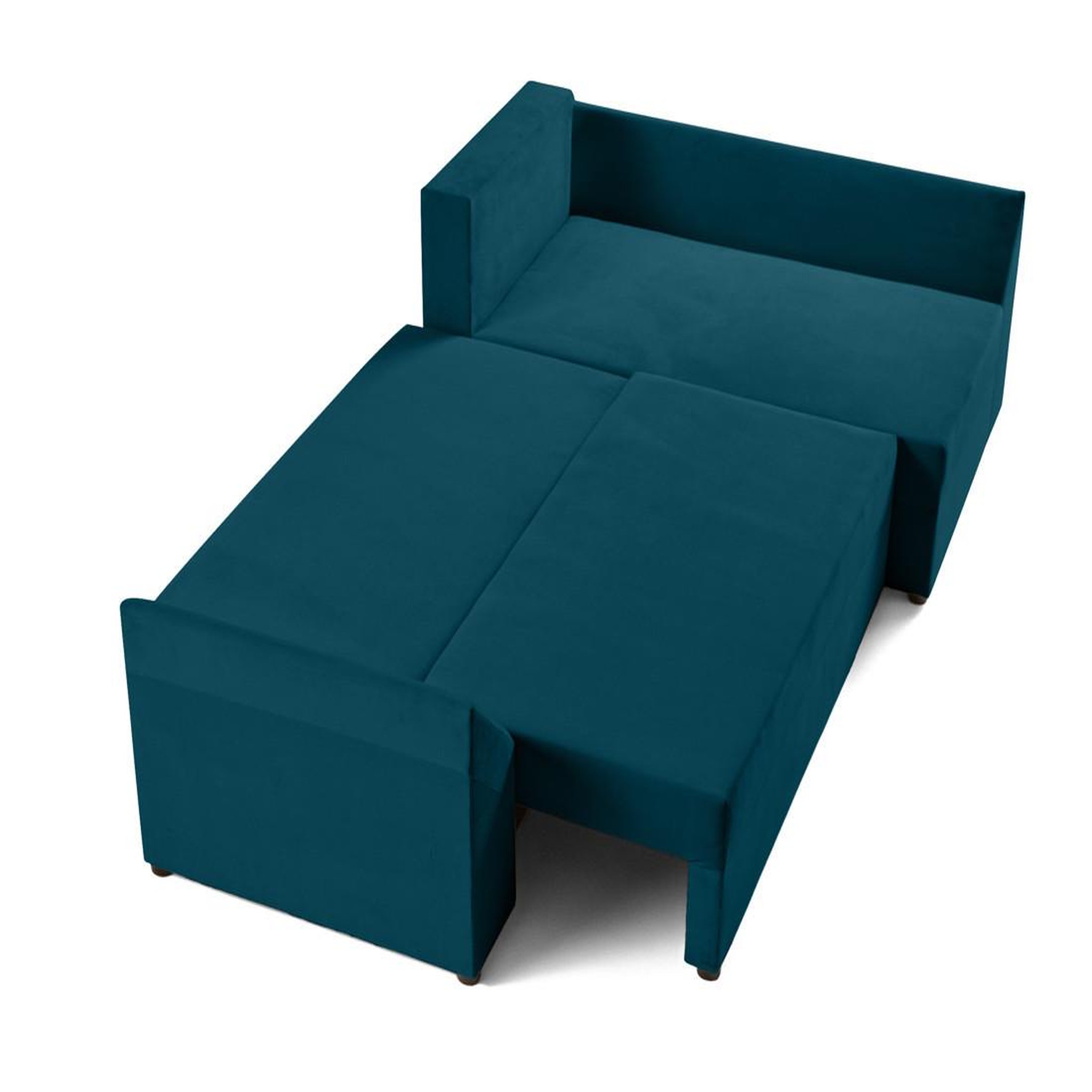 Voir la diapositive 3 : BEST MOBILIER Mike - canapé d'angle réversible - 4 places - convertible avec coffre - en velours