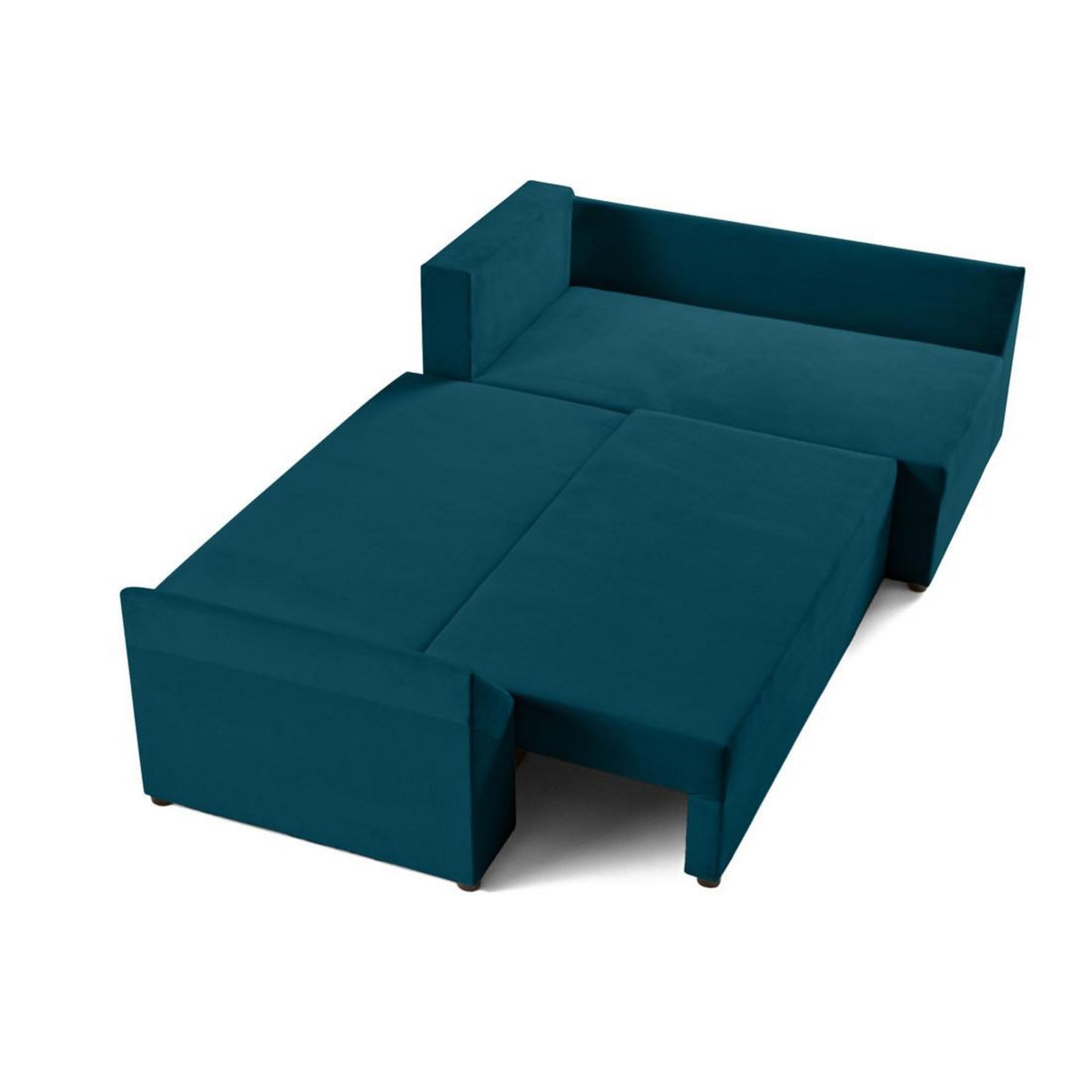 BEST MOBILIER Mike - canapé d'angle réversible - 4 places - convertible avec coffre - en velours