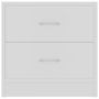 Voir la diapositive 4 : VIDAXL Table de chevet Blanc 40x30x40 cm Bois d'ingenierie