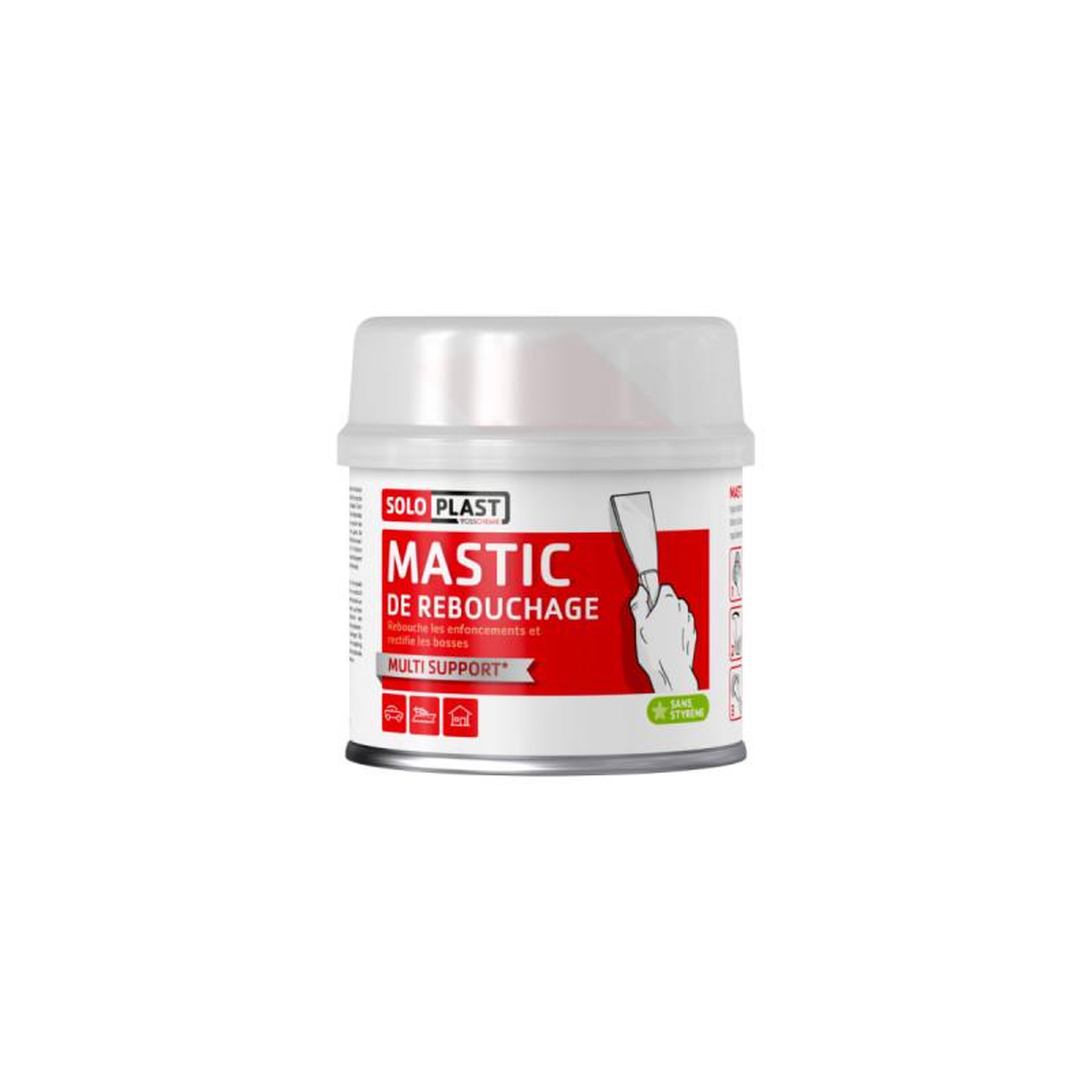 Soloplast Mastic de rebouchage SOLOPLAST 461g avec durcisseur