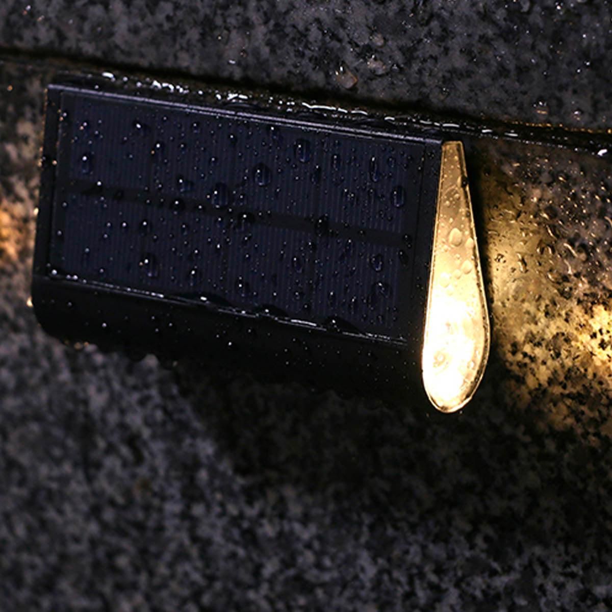 Lumisky 4 appliques murales solaires TWILY Noir Plastique H6,3cm