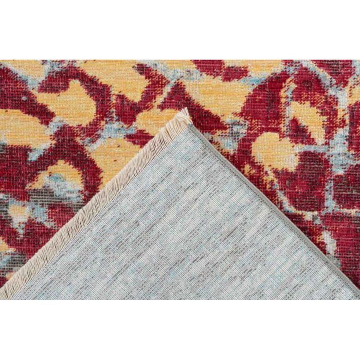 Paris Prix Tapis Tissé Imprimé à Poils Courts  Dilan  Rouge