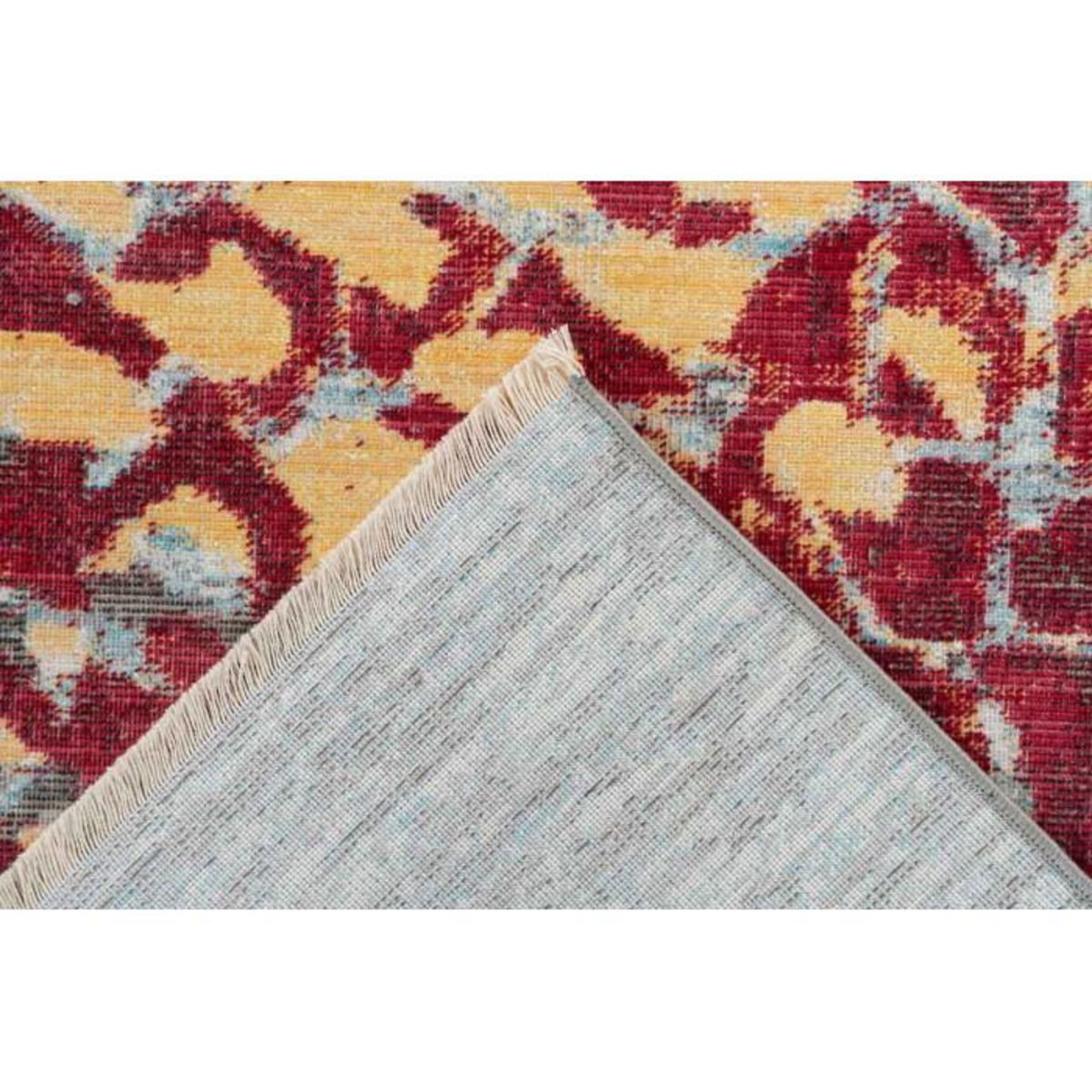 Paris Prix Tapis Tissé Imprimé à Poils Courts  Dilan  Rouge