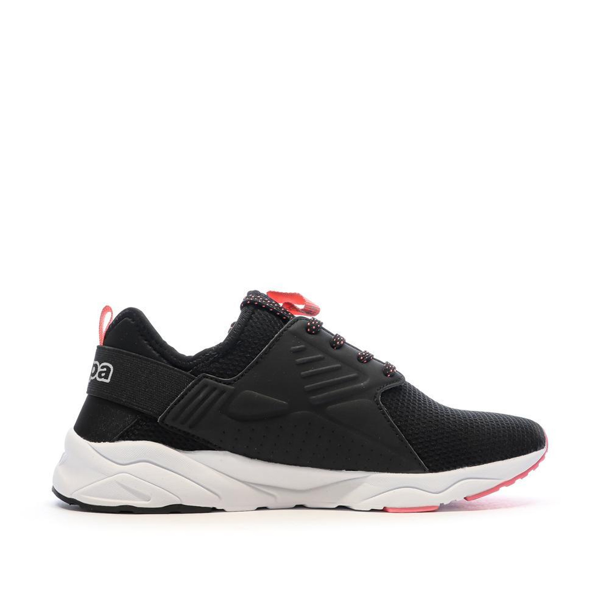 Voir la diapositive 2 : KAPPA Baskets Noires/Roses Fille Kappa San Puerto Lace