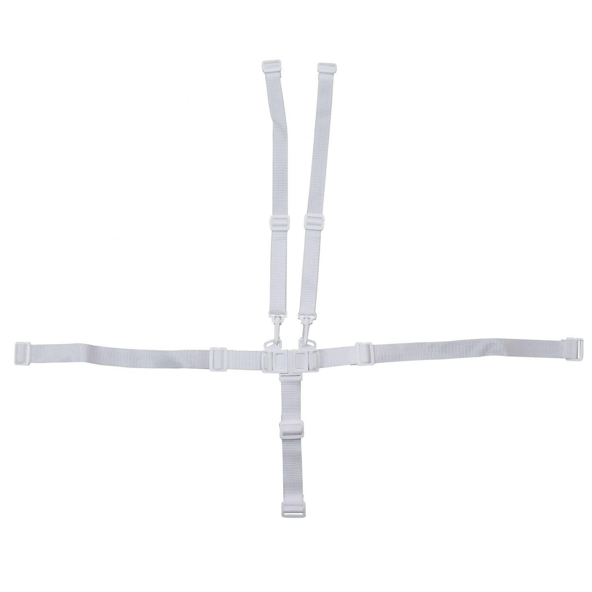 Monsieur Bébé Lot de 2 harnais de sécurité 5 points blanc pour chaise haute enfant Monsieur Bébé Ptit