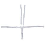 Monsieur Bébé Lot de 2 harnais de sécurité 5 points blanc pour chaise haute enfant Monsieur Bébé Ptit