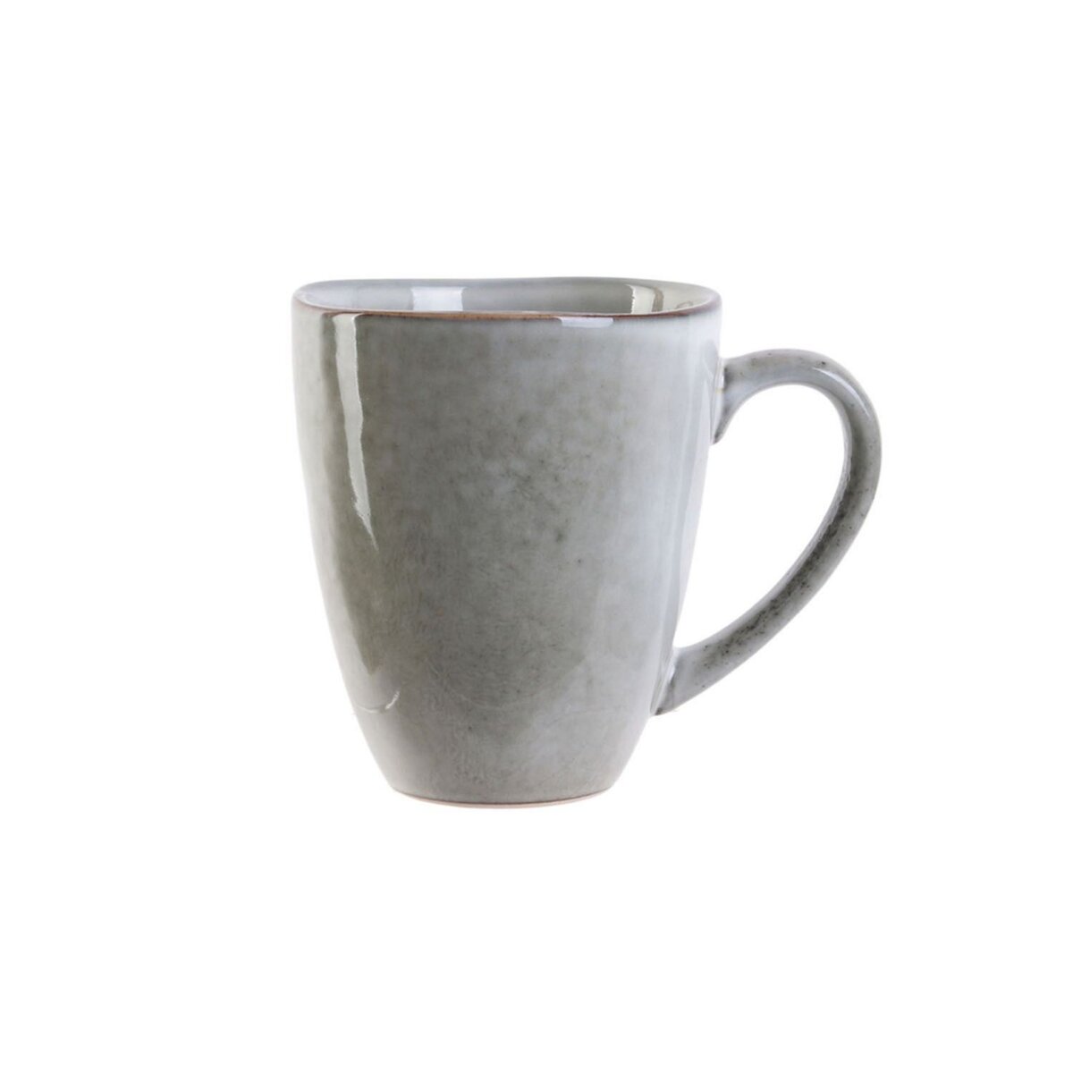 Saveur et dégustation Mug en Céramique au design minéral - 300 ml - Gris