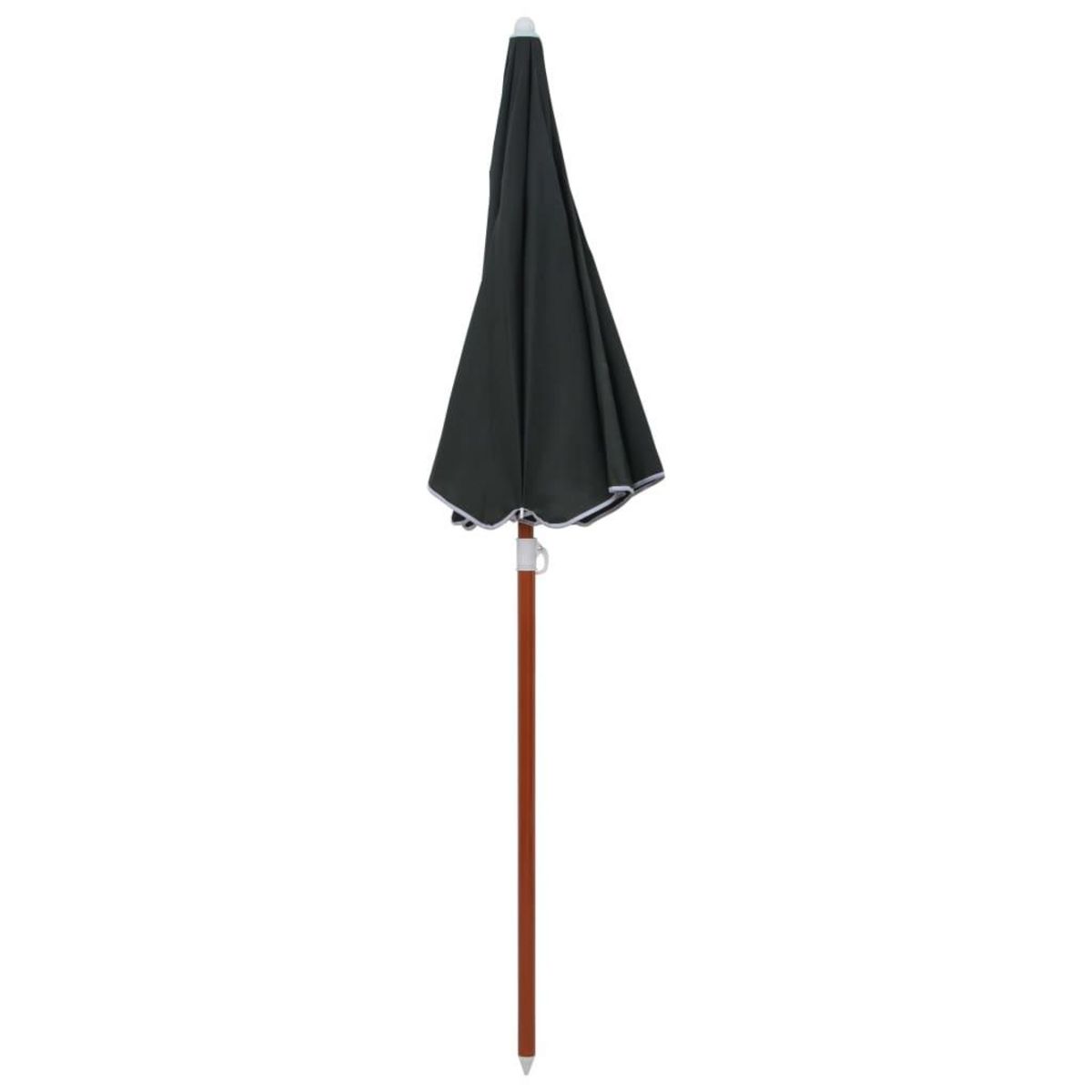 VIDAXL Parasol de jardin avec mat en acier 180 cm anthracite
