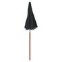 Voir la diapositive 2 : VIDAXL Parasol de jardin avec mat en acier 180 cm anthracite