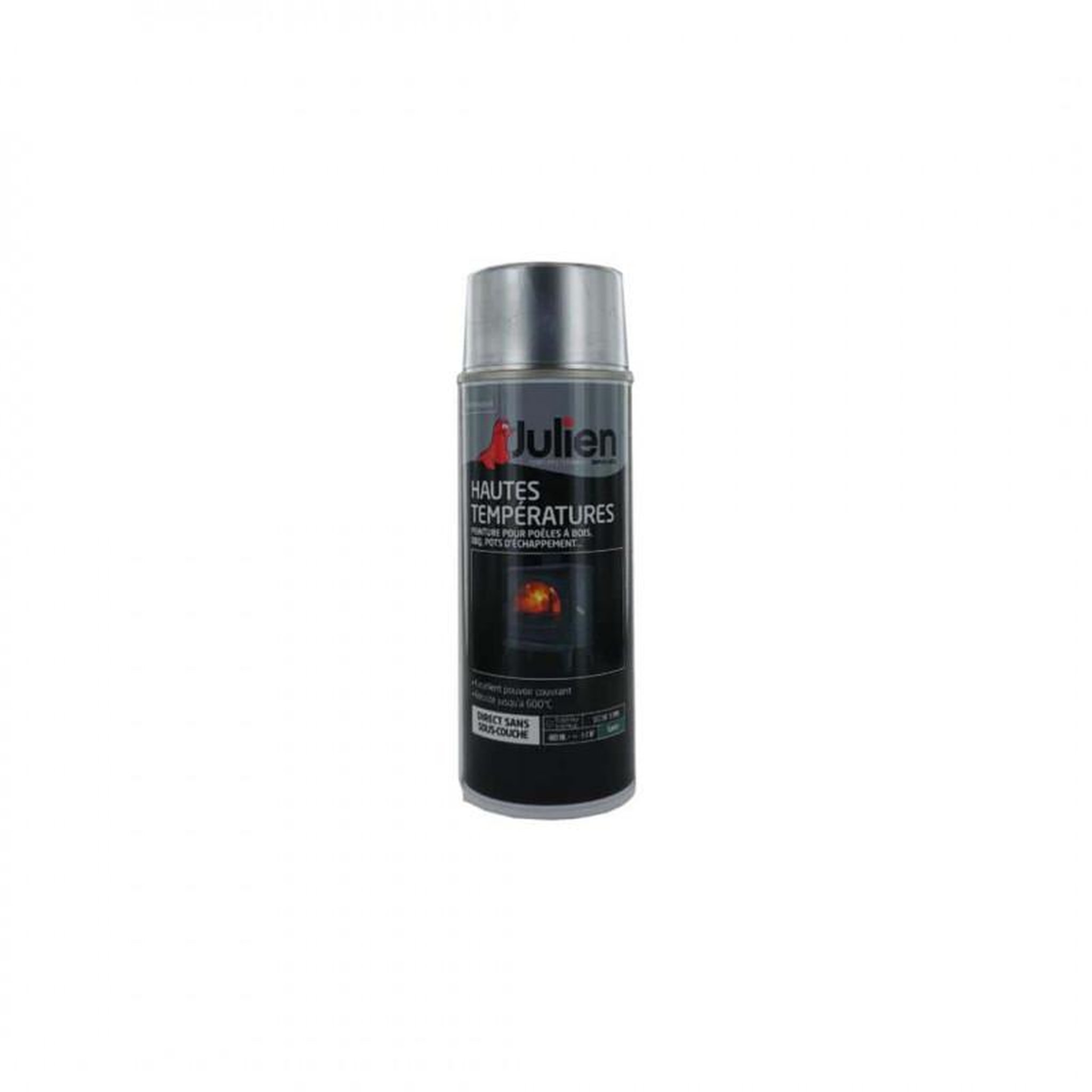 Julien Peinture aérosol JULIEN hautes températures alu satin 400ml