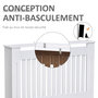 Voir la diapositive 6 : HOMCOM Cache-radiateur design panneau cabinet 112L x 19l x 81H cm MDF blanc