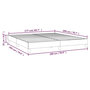 Voir la diapositive 6 : VIDAXL Cadre de lit sans matelas taupe 180x200 cm tissu
