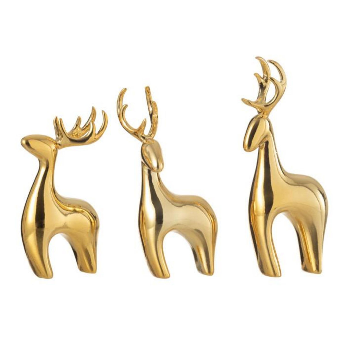 Paris Prix Lot de 3 Rennes Déco  Electro  16cm Or