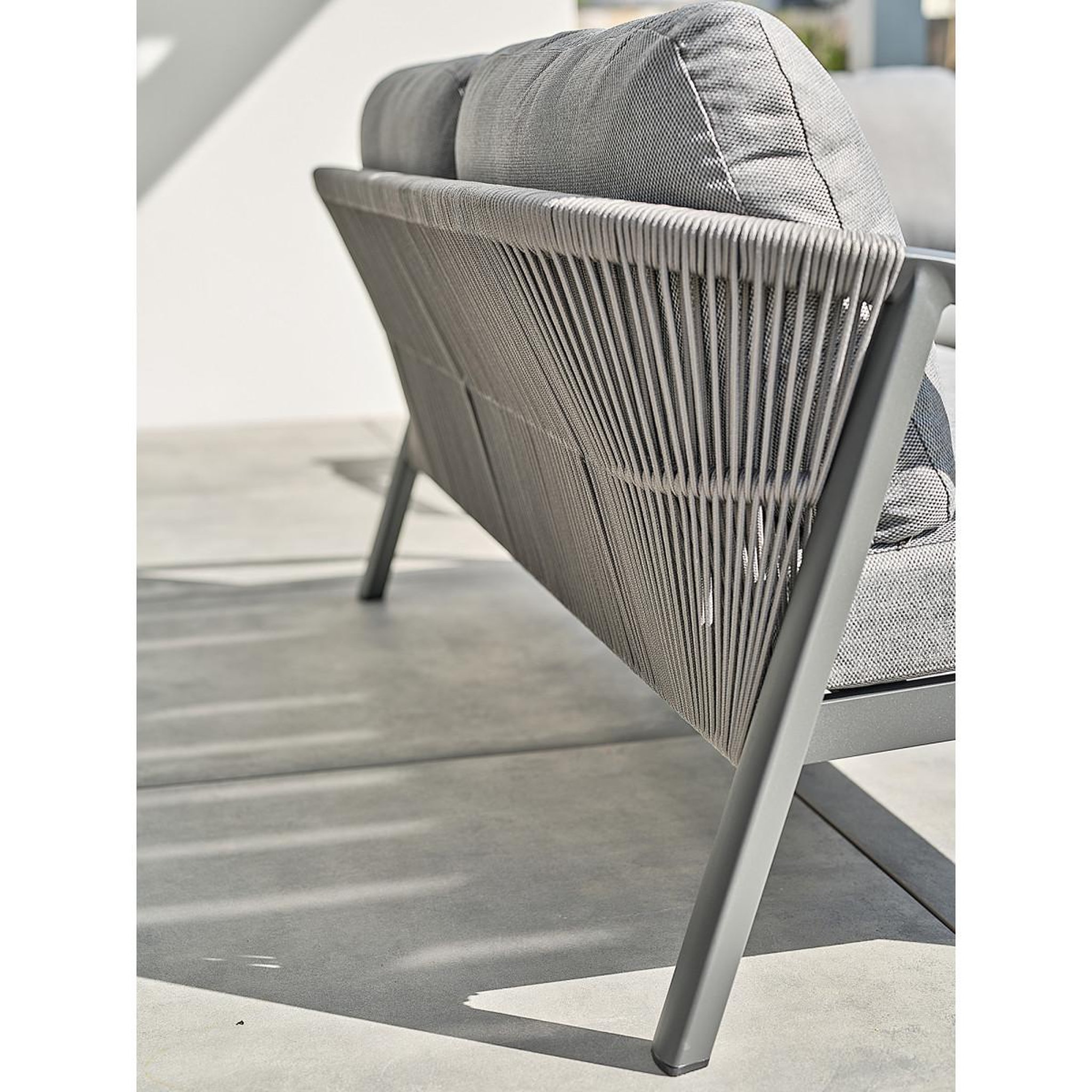 Voir la diapositive 6 : Paris Prix Salon de jardin 5 places  kelia  180cm anthracite