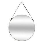 ATMOSPHERA Miroir Mural Design en Métal  Belt  38cm Noir