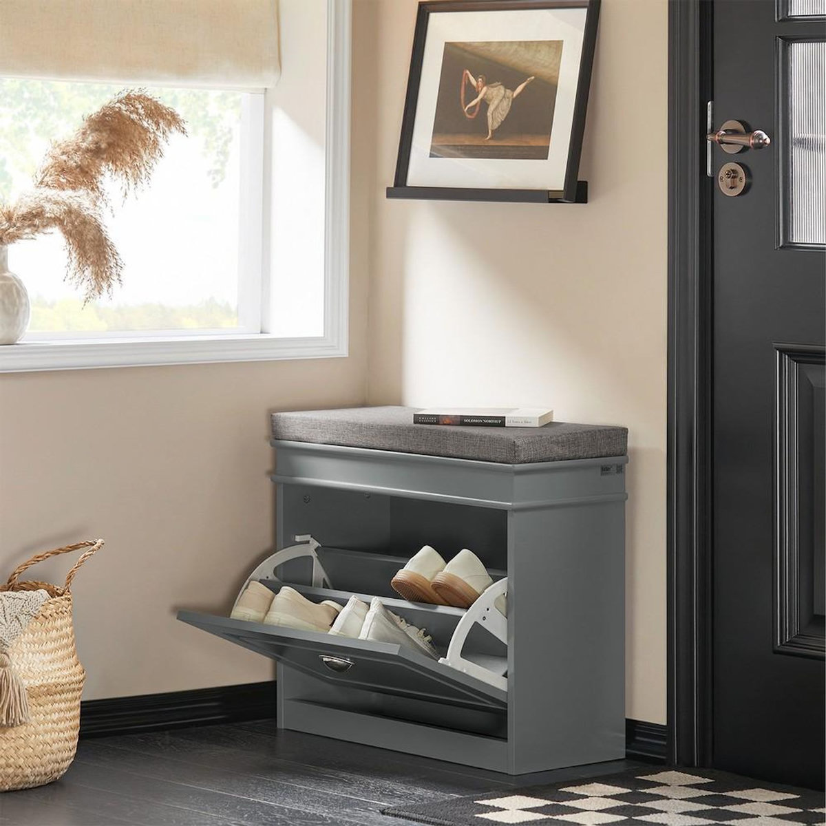SOBUY SoBuy - Banc de Rangement à Chaussures avec Un Tiroir - Classique - FSR82-K
