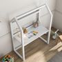 Voir la diapositive 4 : IDIMEX Bureau enfant évolutif TINA en forme de maison, en pin massif