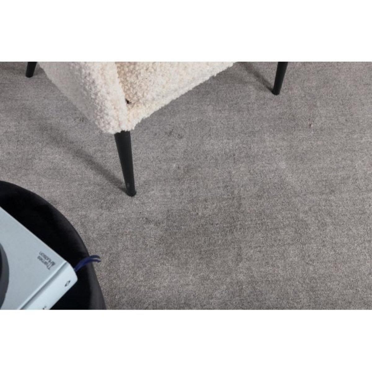 Paris Prix Tapis Déco en Laine  Ulla  202x300cm Gris Clair