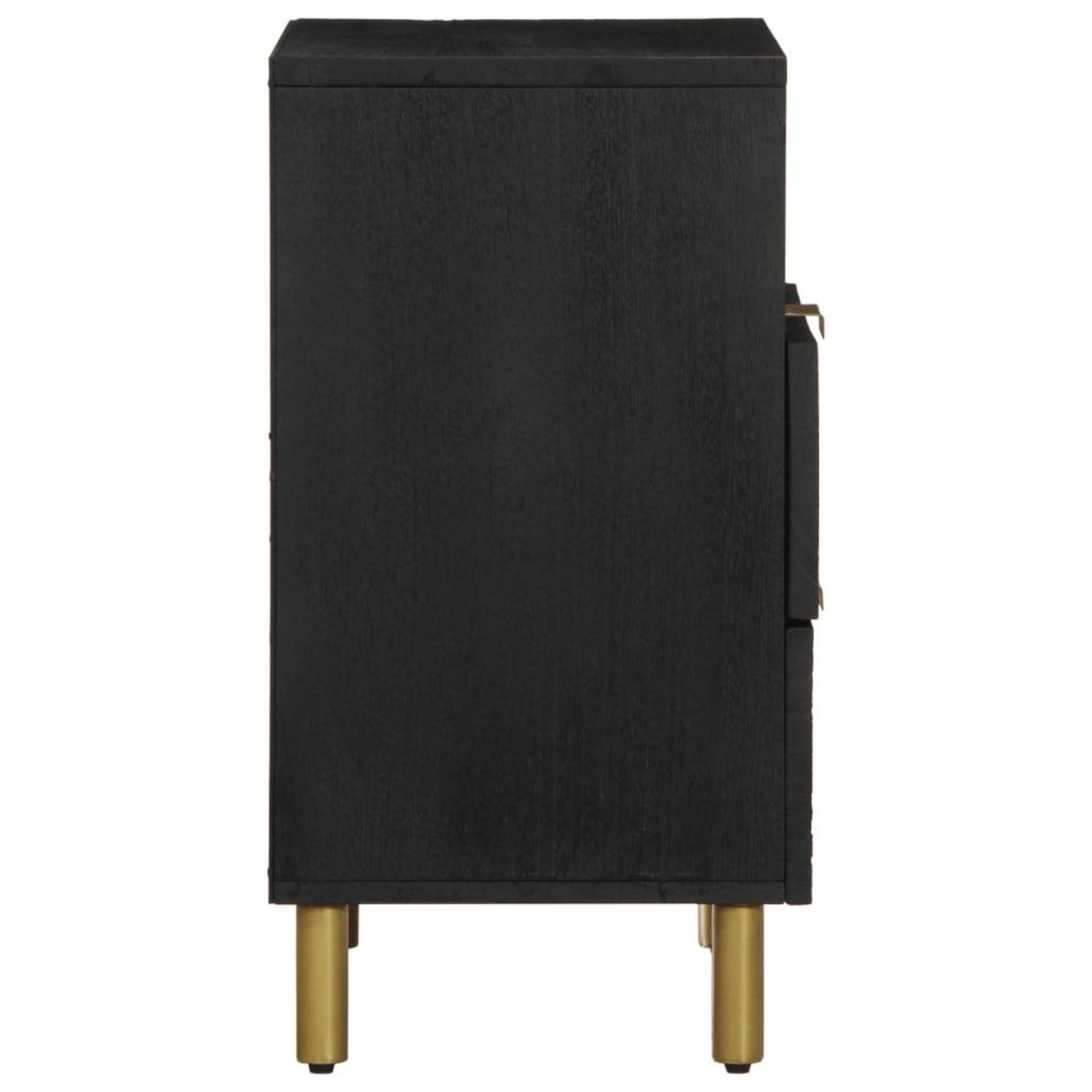 Voir la diapositive 4 : VIDAXL Table de chevet noir 50x33x62 cm bois d'ingenierie