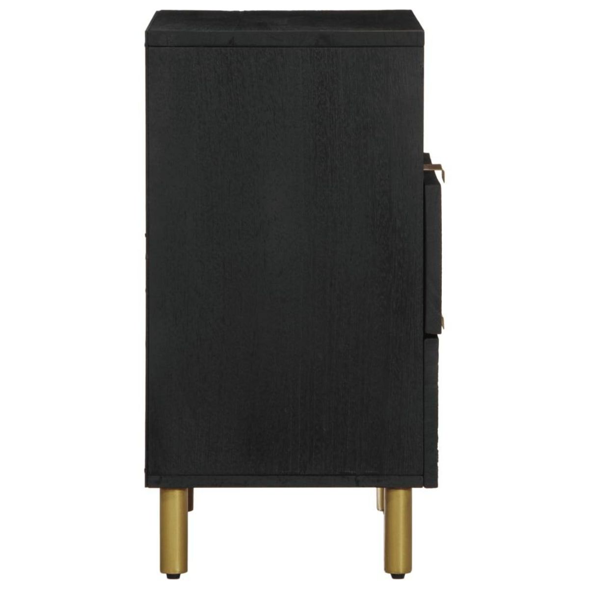 VIDAXL Table de chevet noir 50x33x62 cm bois d'ingenierie